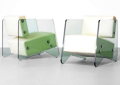 Maclaren Glass Sided Chairs